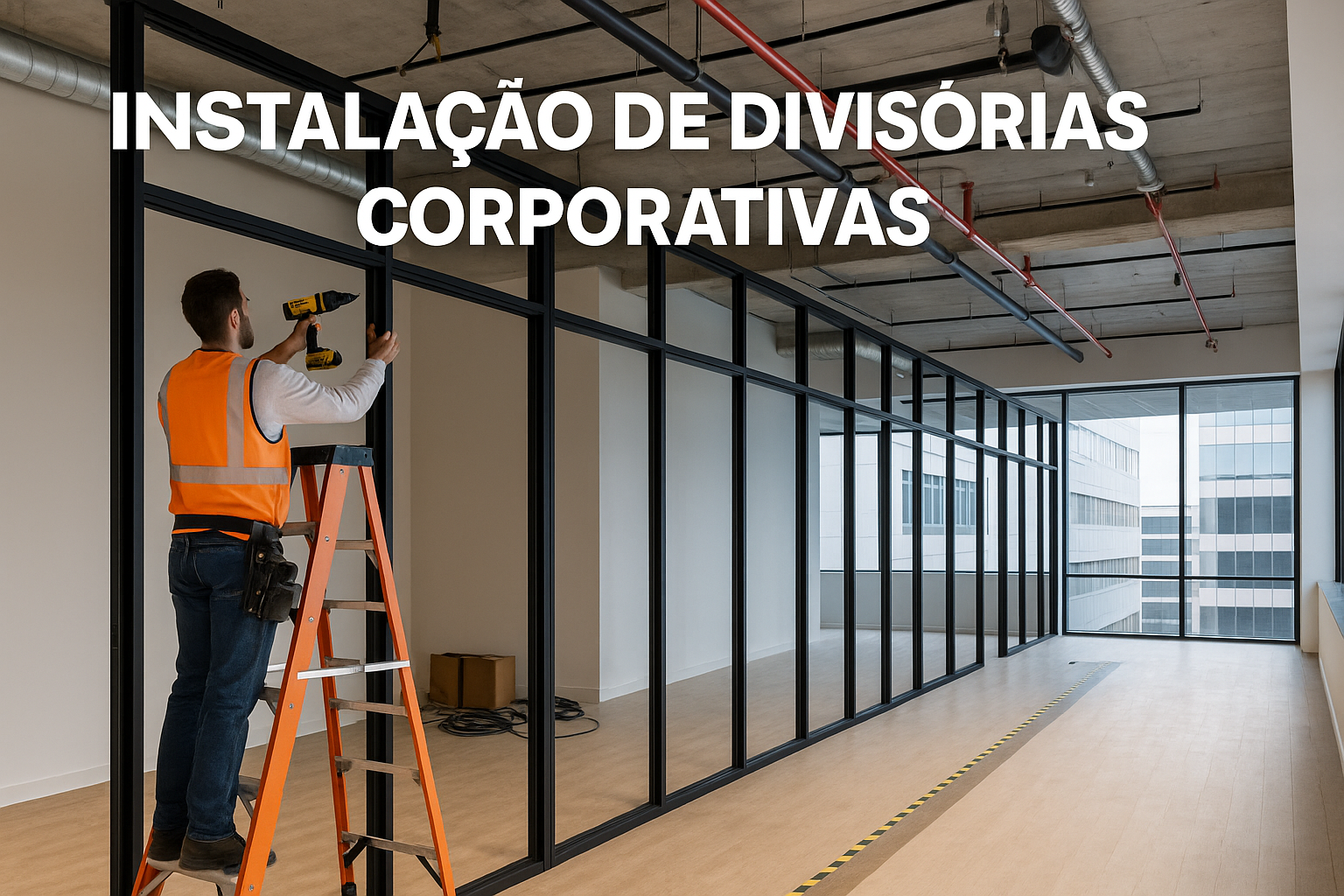 Slide 2 - Instalação de Divisórias Corporativas com Precisão
