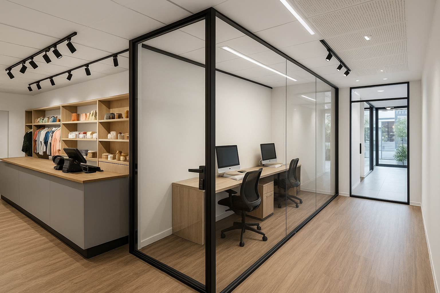 Slide 1 - Instalação de Divisórias Corporativas com Precisão